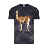 Cloud Black guanaco llama Vintage Tee - LillyAllenDesigns