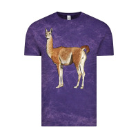 Cloud Purple guanaco llama Vintage Tee - LillyAllenDesigns