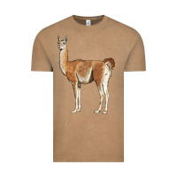 Vintage Coffee guanaco llama Vintage Tee - LillyAllenDesigns