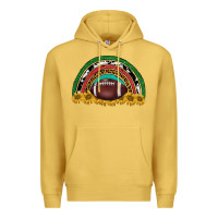 Antique Gold merry christmas sunflower rainbow Premium Hoodie - BarkalooDesign