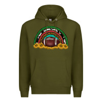 Army Green merry christmas sunflower rainbow Premium Hoodie - BarkalooDesign