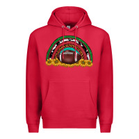 Cardinal merry christmas sunflower rainbow Premium Hoodie - BarkalooDesign