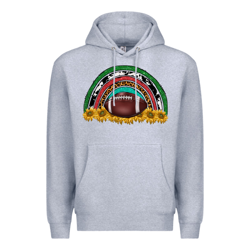 Merry Christmas Sunflower Rainbow Premium Hoodie by BarkalooDesign | Teevron