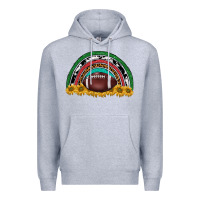 Heather Grey merry christmas sunflower rainbow Premium Hoodie - BarkalooDesign