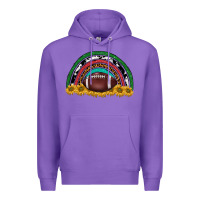 Purple merry christmas sunflower rainbow Premium Hoodie - BarkalooDesign