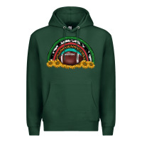 Sports Green merry christmas sunflower rainbow Premium Hoodie - BarkalooDesign