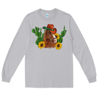 Moon Dust western horse cowboy hat cactus sunflowers Long Sleeve Tee - Artiststas
