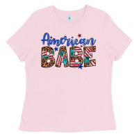 Bubblegum Pink american babe Ladies Tee - Artiststas