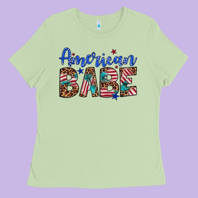 American Babe Ladies Tee Designed By Artiststas