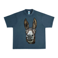 Midnight Navy Donkey  Face Urban Heavy Tee - LillyAllenDesigns