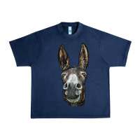 Navy Donkey  Face Urban Heavy Tee - LillyAllenDesigns