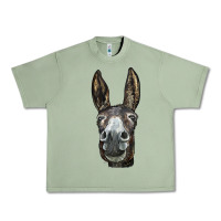 Oil Green Donkey  Face Urban Heavy Tee - LillyAllenDesigns