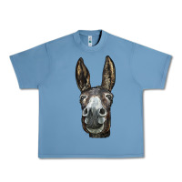Pebble Blue Donkey  Face Urban Heavy Tee - LillyAllenDesigns