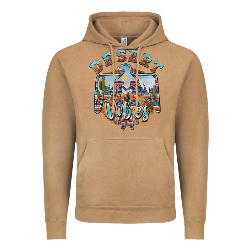 Desert Vibes Thunderbird Vintage Hoodie by BarkalooDesign | Teevron