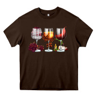 Chocolate Brown hallothanksmas halloween thanksgiving  christmas wine Heavy Core Tee - FaDigitalArtStudio