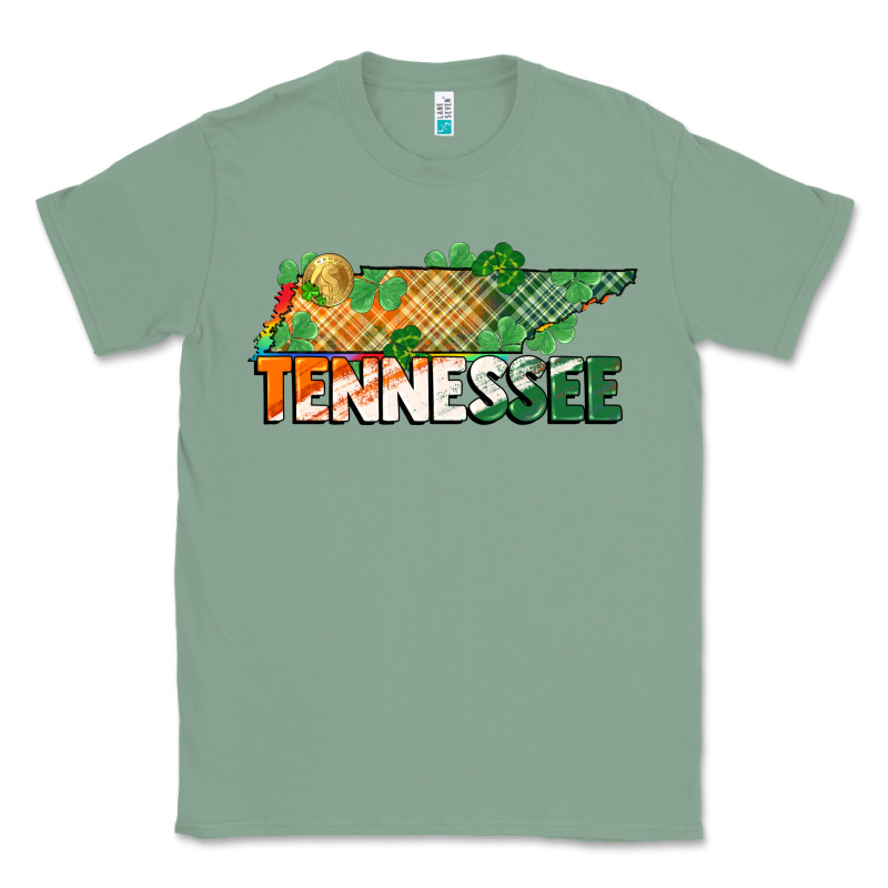Tennessee Map St Patrick's Day Classic Tee by FaDigitalArtStudio | Teevron