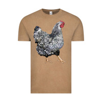 Vintage Coffee wyandotte chicken Vintage Tee - LillyAllenDesigns