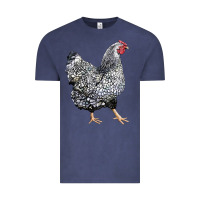 Vintage Denim wyandotte chicken Vintage Tee - LillyAllenDesigns