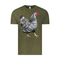 Vintage Olive wyandotte chicken Vintage Tee - LillyAllenDesigns