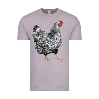 Vintage Zinc wyandotte chicken Vintage Tee - LillyAllenDesigns