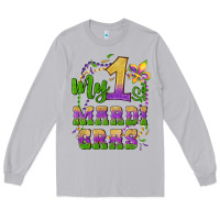 Moon Dust my first mardi gras glitter fleur de lis Long Sleeve Tee - Artiststas