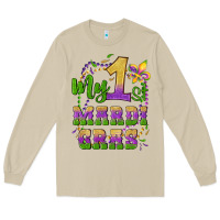 Mushroom my first mardi gras glitter fleur de lis Long Sleeve Tee - Artiststas