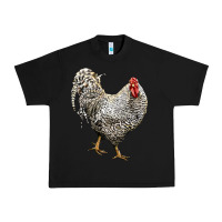 Black dominique rooster Urban Heavy Tee - LillyAllenDesigns