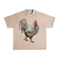 French Oak dominique rooster Urban Heavy Tee - LillyAllenDesigns