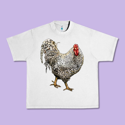 Dominique Rooster Urban Heavy Tee Designed By Lillyallendesigns