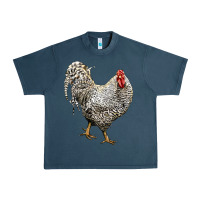 Midnight Navy dominique rooster Urban Heavy Tee - LillyAllenDesigns