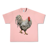 Salmon dominique rooster Urban Heavy Tee - LillyAllenDesigns