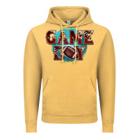 Vintage Mustard game day football Vintage Hoodie - BarkalooDesign