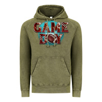 Vintage Olive game day football Vintage Hoodie - BarkalooDesign