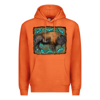 Carrot bison with gemstone background Premium Hoodie - RanaPortraitStore