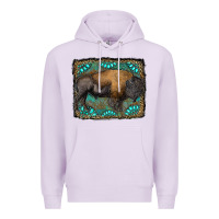 Lilac bison with gemstone background Premium Hoodie - RanaPortraitStore