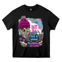 Black skeleton baby it's cold outside Heavy Core Tee - FaDigitalArtStudio