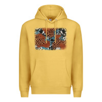 Antique Gold leopard cowhide background Premium Hoodie - BarkalooDesign