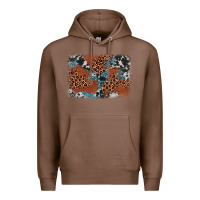 Chestnut leopard cowhide background Premium Hoodie - BarkalooDesign