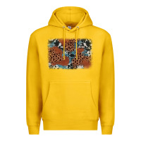 Lemon leopard cowhide background Premium Hoodie - BarkalooDesign