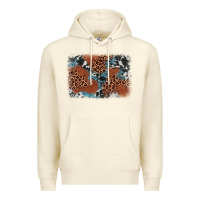 Sandshell leopard cowhide background Premium Hoodie - BarkalooDesign