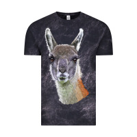Cloud Black Guanaco Llama Head Vintage Tee - LillyAllenDesigns