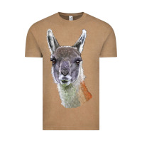 Vintage Coffee Guanaco Llama Head Vintage Tee - LillyAllenDesigns