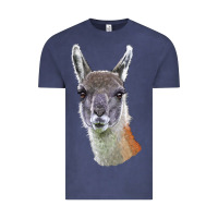 Vintage Denim Guanaco Llama Head Vintage Tee - LillyAllenDesigns