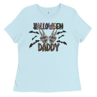 Baby Blue halloween daddy Ladies Tee - CowhideDigitalArt