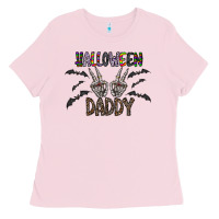 Bubblegum Pink halloween daddy Ladies Tee - CowhideDigitalArt