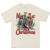 Bone my first christmas baby safari animals Premium Tee - LillyAllenDesigns