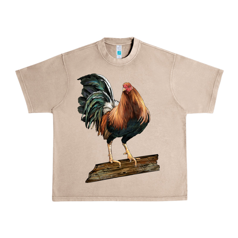 American Game Rooster Standing Urban Heavy Tee by LillyAllenDesigns | Teevron
