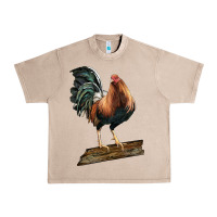French Oak american game rooster standing Urban Heavy Tee - LillyAllenDesigns