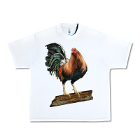 White american game rooster standing Urban Heavy Tee - LillyAllenDesigns