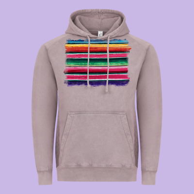 Serape Vintage Hoodie Designed By Barkaloodesign